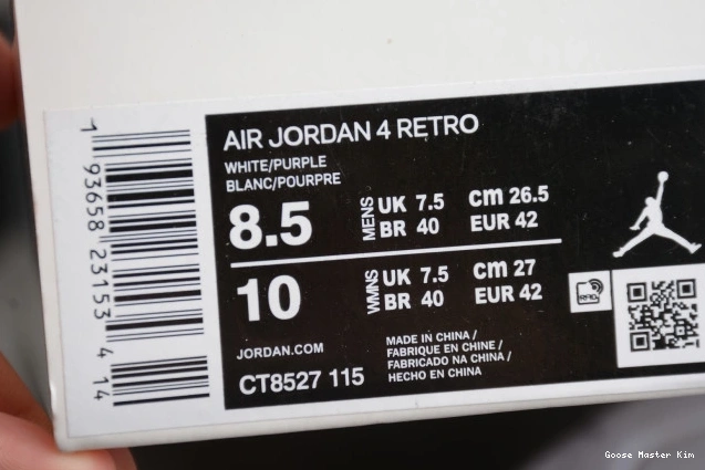 Purple Jordan Air Court CT8527-115 4 0606